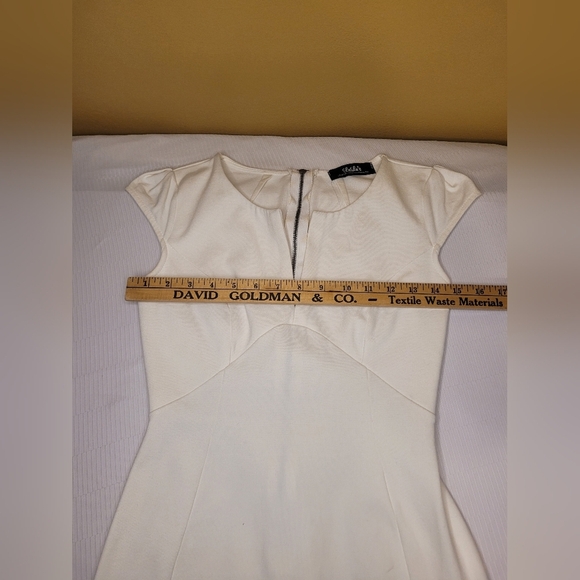 Lulu’s Sheath White Mini Dress Exposed Zipper sz S - Picture 5 of 10
